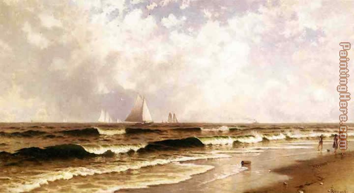 Afternoon_ Southampton Beach painting - Alfred Thompson Bricher Afternoon_ Southampton Beach art painting